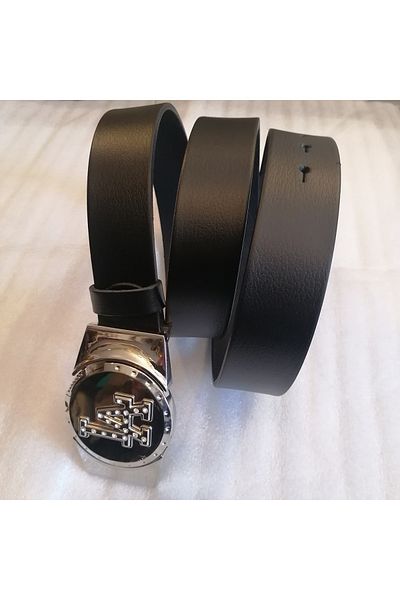 Butik Tülin Unisex Aürüç Dereceli Bad Black Silver La Manyetolu Bucket Belt Made in Thailand