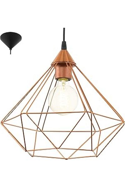 Mu Art Ahşap Eglo My Light My Style, Tarbes Pendant Lamp 1X60W E27 Height 110cm - Diameter 32.5cm, Bulb Not Included, Ta