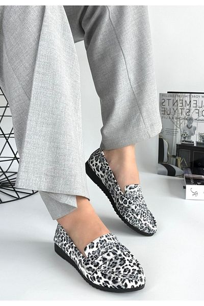 Erbilden Ezon Zebra Skin Ballerina Shoes