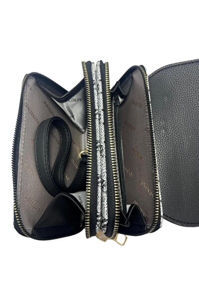 Armine Modern Practical Gray Dotted Shoulder Bag Women's Stylish Bag