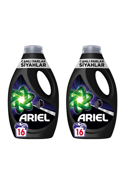 Ariel Canlı Parlak Siyahlar Sıvı Çamaşır Deterjanı 16 Yıkama x 2 Adet