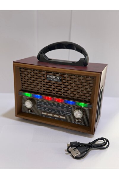 BLOMSTER Everton Rt-558 Nostajık Bluetooth USB/FM Radyo Müzik Çalar