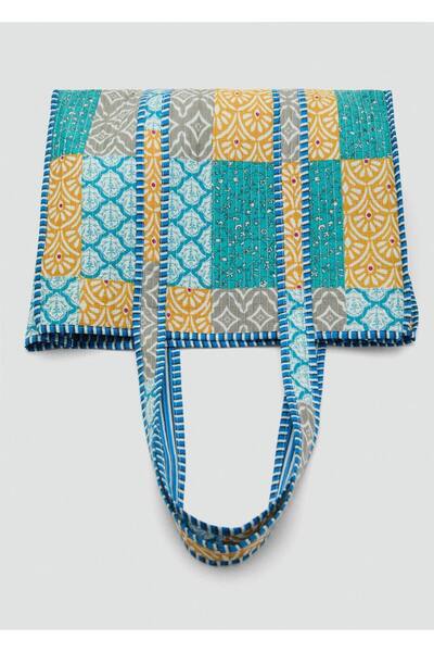 Mango Teen Dolgulu patchwork çanta