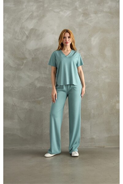 02Lady Fashion MODAL ΥΦΑΣΜΑΤΙΚΟ ΣΕΤ ΦΟΡΜΑ ΚΟΡΥΦΑΙΟ ΛΑΓΟΥΣ ΜΕ ΛΑΓΟΥΣ Β