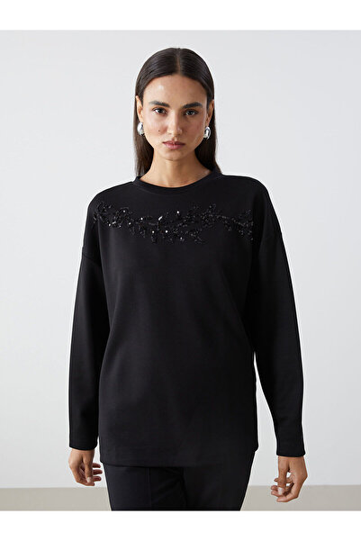 LC Waikiki LCWAIKIKI Basic Велосипедний комір з принтом Жіноча футболка