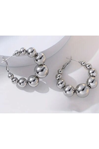 Dgt Luxury Iconic Bead Hoop Earrings