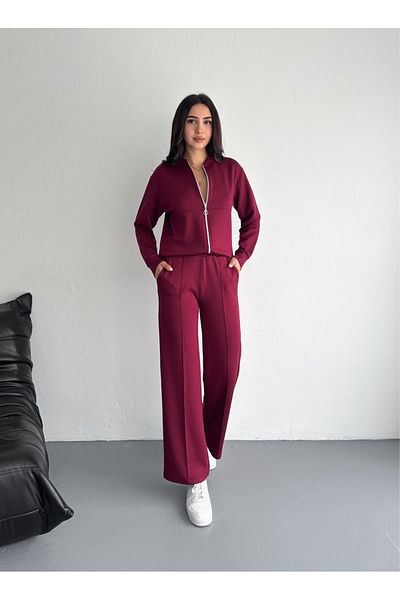 Kayaka triko Collar Pants with Soft Texture Modal Fabric Track Suit