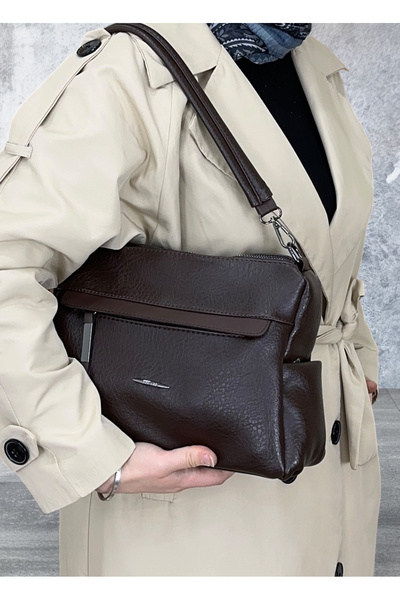 Nas Bag Yumuşak Deri Büyük Boy Baget Askılı Kadın Çanta