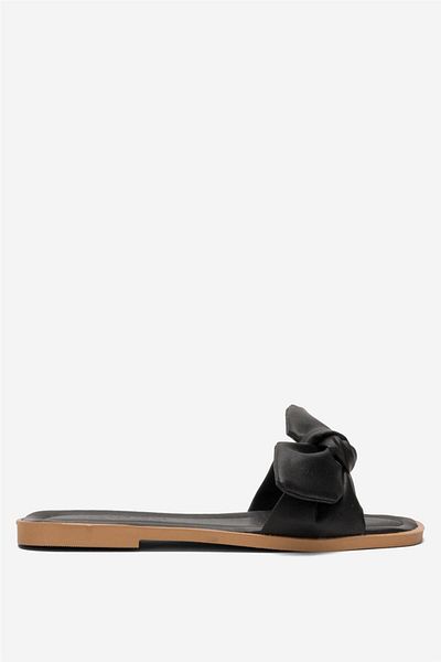 Liger Women's Bow Slippers Black