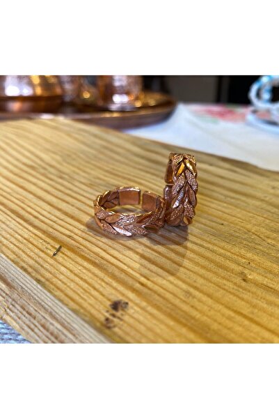 PARLA BAKIR Başak desen Bakır Yüzük