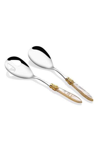 RİVADOSSİ SANDRO Laura Ring Salad Serving Set Bone