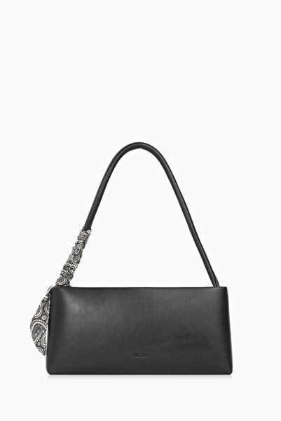 Tuğba Fular Detaylı Çanta - Siyah