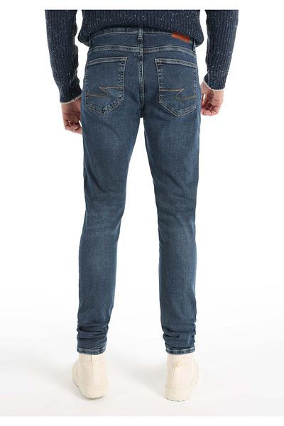 Colin's 041 Danny Slim Fit, talie joasă, picior îngust, pantaloni de jeans pentru bărbați, albastru închis