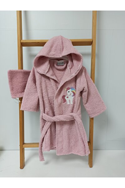 Ege HOME Decoration&Accessories Ege Home unicorn nakışlı bebek bornoz - kese ...