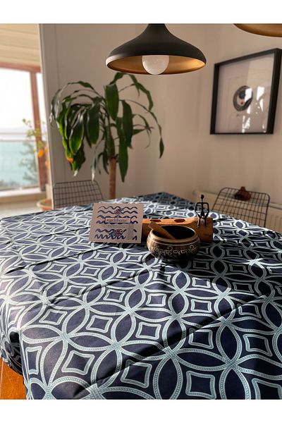 egelihome Eğelihome Table Cloth 140X180 Water Repellent Stain Resistant