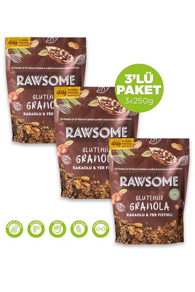 Rawsome Gluten Free Cocoa Granola 3X250G