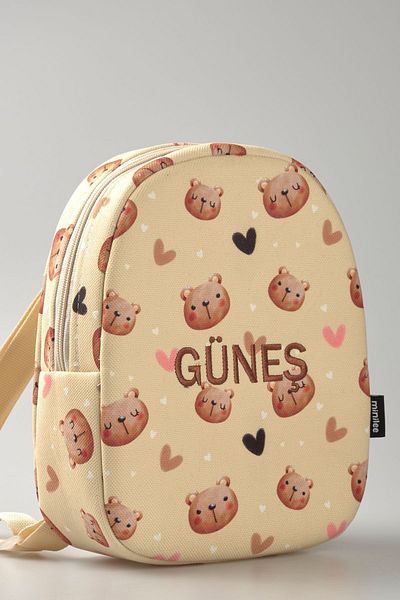 Minilee [We Write the Name You Want with Embroidery] - Cute Bears 0-8 Years Old - Children's Kindergarten, Nursery Backpack