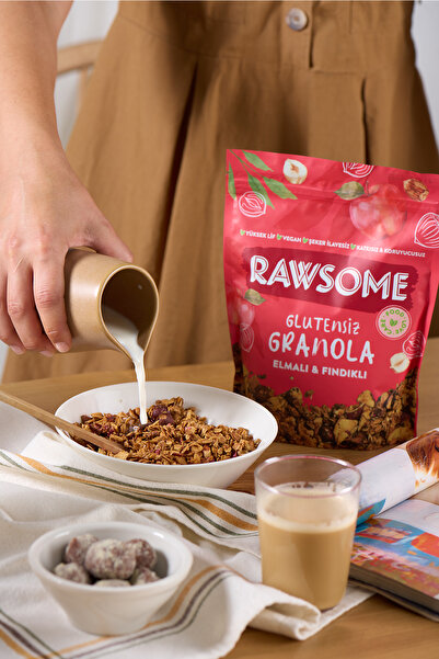 Rawsome 3'lü Glutensiz Elmalı & Fındıklı Granola 3x250g