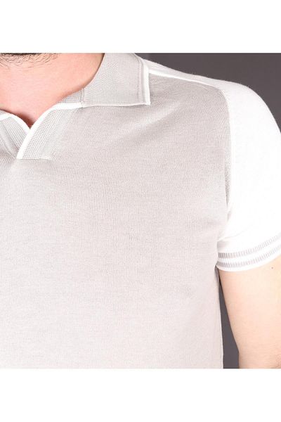Delpino Πλεκτό Polo Neck Ανδρικό βαμβακερό T-shirt
