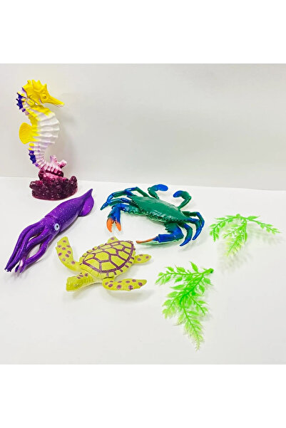 FEN TOYS Vatoz Istakoz Yengeç Karetta Büyük Boy Deniz Hayvanları Et Malzeme