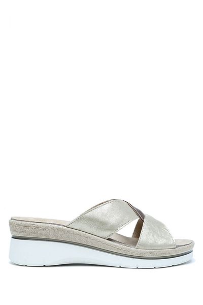 Kifidis C63 Kifidis Italy Anatomical Women's Leather Slippers 36-41 Dubai Bronzo Platino/Bronze