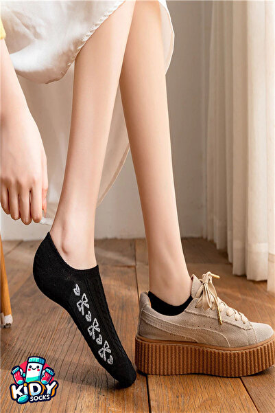 kidy Γυναικείες ανάγλυφες φλοράλ κάλτσες Σετ Extra Soft