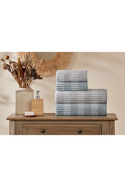 Özdilek Özdilek Striscai Towel Set Best Set Bath Set