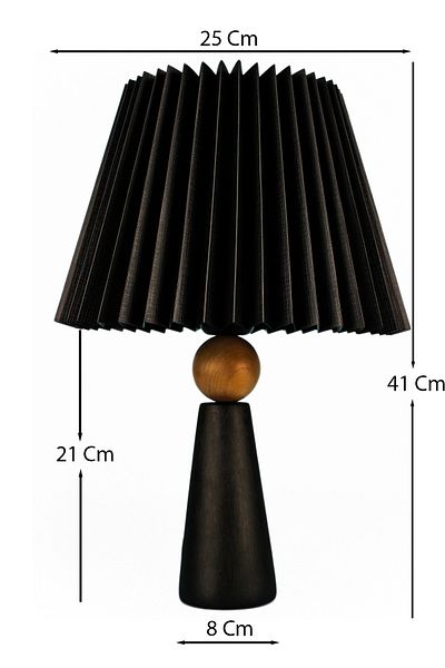 Hmydesign Handmade Amande Ceramic Lampshade - Black