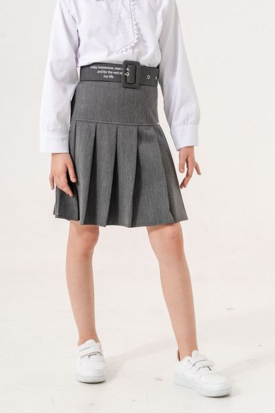 GİYİCEM TEKSTİL Fusta plisată cu curea pentru fete cu pantaloni scurți în interior