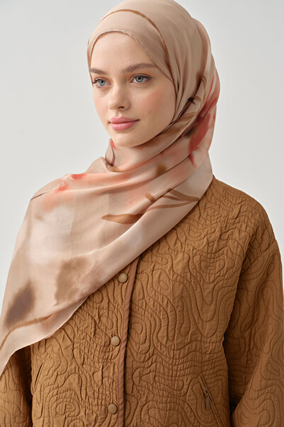 Tuğba Grogren Biyeli Kapitone Crop Ceket - Tarçın