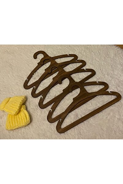 Rapithwin Children's Baby Clothes Hanger - Walnut Wood 5 Pieces 28cm X 15.5 cm