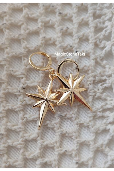 MagicStone Polar Star Earrings Gold Color