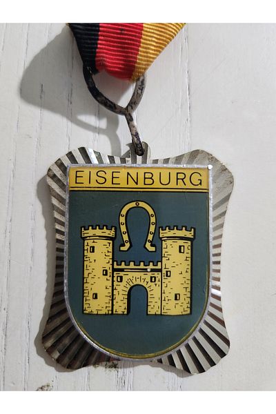 Edi Antik German Eisenburg Medal with 5cm Ribbon. Original
