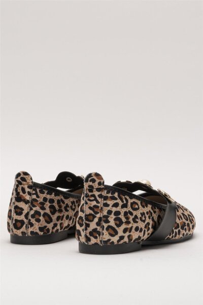 Liger Women's Oval Toe Accessory Strappy Ballerina Shoes Beige - Brown