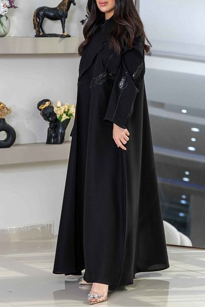Zahya Abaya عباية كرستال مع قيطان