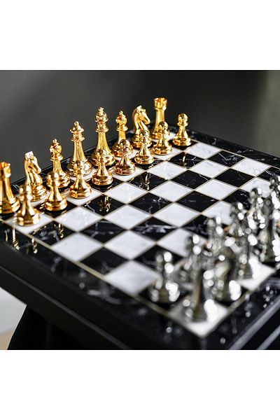 banabirhediye Premium Medium Size Classic Chess Set Wooden Chess, Gift Chess Set Size: 30X30X6 cm