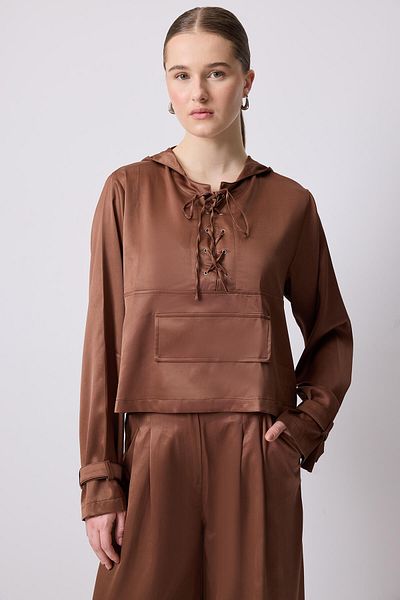 Touché Privé Tunic Trousers Suit with Kangaroo Pocket