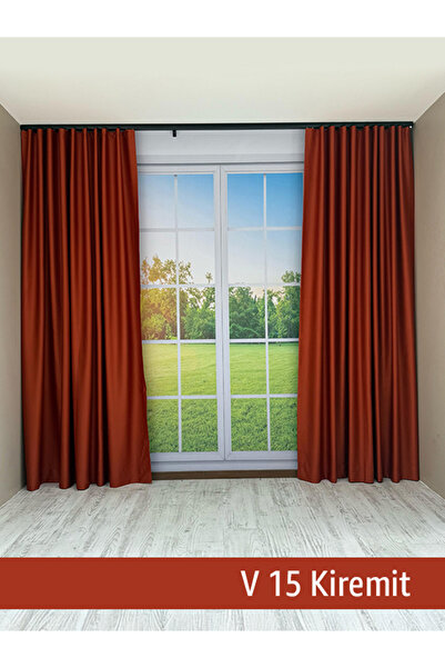 mep mekanik Donatti Brick Color Star Blackout Single Wing Background Curtain