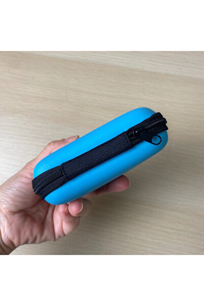 No8 Atölye Taşınabilir Kablo Kulaklık Kutusu, Fermuarlı Sert Kapaklı Saklama Çantası, Kulaklık Uyumlu Kılıfı