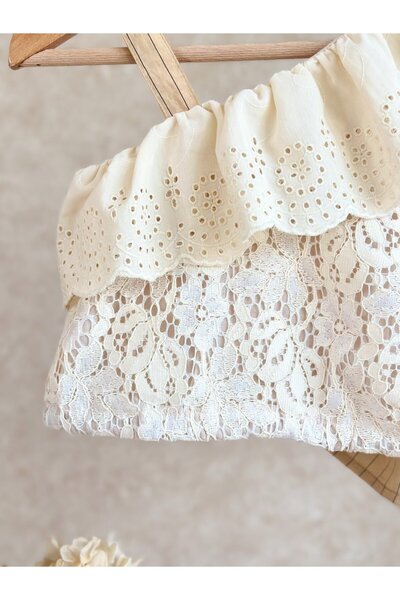 Pinkitokids Beril 2 Piece Skirt-Blouse Girl's Set