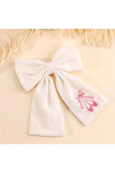 zehracatasariim Ballerina Embroidered Girl's Bow Clip Buckle