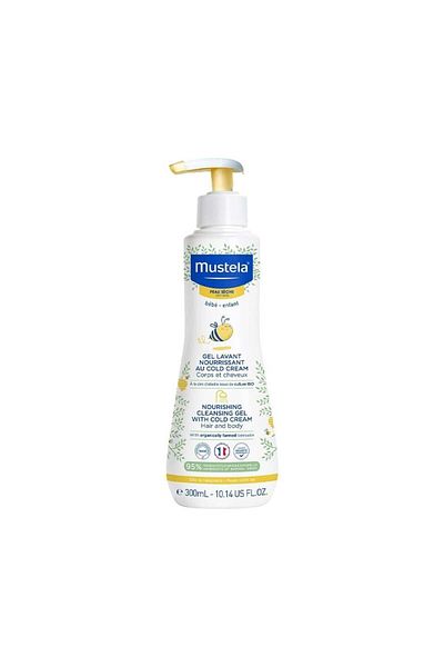 Mustela جل تنظيف وترطيب الشعر والجسم للأطفال - 300 مل