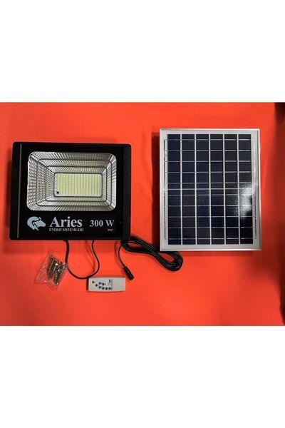 ARİES ENERJİ 300w Güneş Enerjili Paneli Ayrı Üretimden Garantili Profesyonel Aydınlatma Cihazı