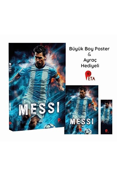 peta kitap Lionel Messi - (POSTER VE AYRAÇ HEDİYELİ)