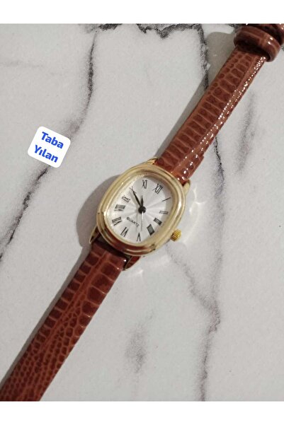 Brality Yeni Moda Kadın Kol Saati... Retro Minimal Vintage Model... Taba RENK...