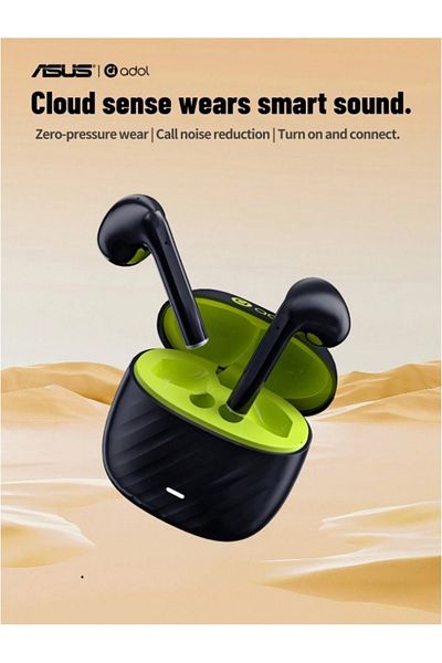 ASUS AS-172 Wireless Earphones,In-Ear Headphones,Noise Cancelling&Microphone Compatible with IOS&Android