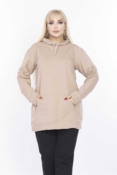 BİrHoşButik Large Size Feminin Trend Sweatshirt