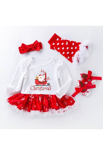 nannie Rochita Rosie Fetita de Craciun First Christmas - 6-12 luni