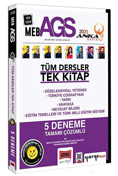 Yargı Yayınları Yargı 2025 Meb-ags Tüm Dersler Tek Kitap 5 Deneme Çözümlü Ank...