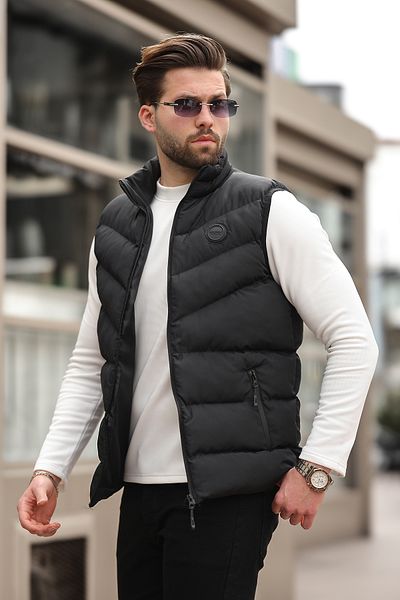 Rogyi Tekstil New Season Men's Black Puffer Vest